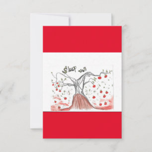 Remerciements Carte d'arbre de conte de fées d'automne