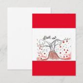Remerciements Carte d'arbre de conte de fées d'automne (Devant / Derrière)