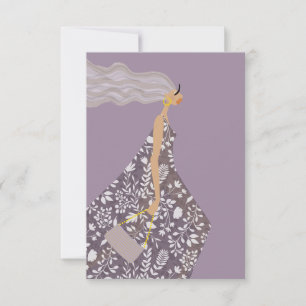 Remerciements Carte d'art d'illustration de mode Swag Fashionist