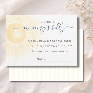 Remerciements Carte de Baby Shower 'Sunshine' - Quelle est la ta