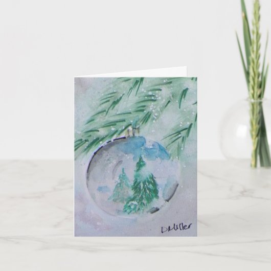 Remerciements Carte de balle de Noël Waterton (Devant)