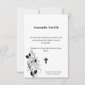 Remerciements Carte de bienfaisance commémorative (Devant)