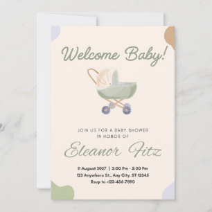 Remerciements Carte de bienvenue pour bébé