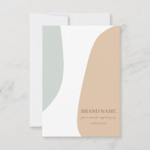 Remerciements Carte de bijoux Pastel Earring