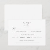 Remerciements Carte de boîtier RSVP classique (Devant / Derrière)