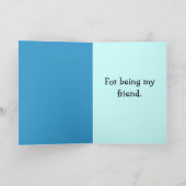 Remerciements Carte de bord (Intérieur)