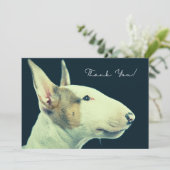 Remerciements Carte de Bull Terrier (Debout devant)