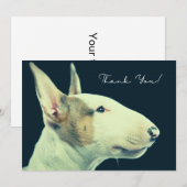 Remerciements Carte de Bull Terrier (Devant / Derrière)