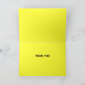 Remerciements Carte de bus scolaire (Intérieur)