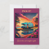 Remerciements Carte de camping : Carte de billet d'aventure exté (Devant)