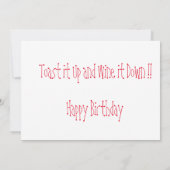 Remerciements Carte de célébration d'anniversaire de soeur (Dos)