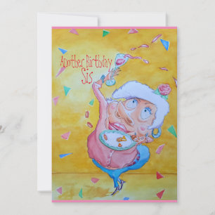 Remerciements Carte de célébration d'anniversaire de soeur