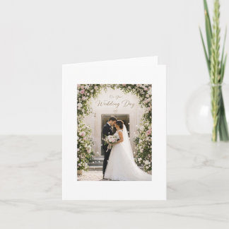 Remerciements Carte de célébration de jour de mariage