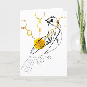 Remerciements Carte de chant pour oiseaux