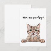 Remerciements Carte de chat à poils courts (Devant / Derrière)