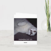 REMERCIEMENTS CARTE DE CHAT DE CHAT (Dos)