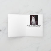 REMERCIEMENTS CARTE DE CHAT DE CHAT (Intérieur)