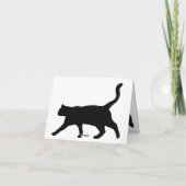 Remerciements Carte de chat noir personnalisée (Dos)