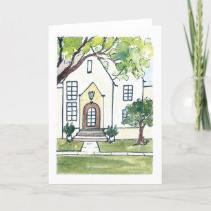Remerciements Carte de chauffage domestique aquarelle