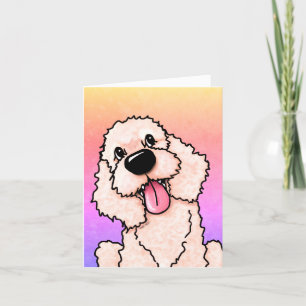 Remerciements Carte de chien Labradoodle