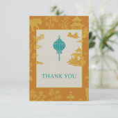 Remerciements Carte de chinoiserie (Debout devant)