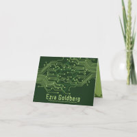 Carte de circuit d'ordinateur vert Barre Mitzvah