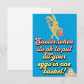 Remerciements Carte de citation de Pâques drôle (Devant / Derrière)