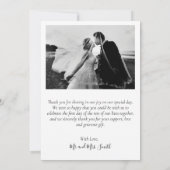 Remerciements Carte de collection Mariage moderne Sage Green Mer (Dos)