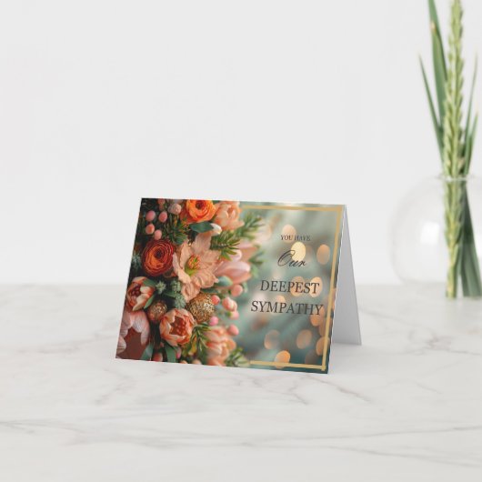 Remerciements Carte de condoléances (Devant)