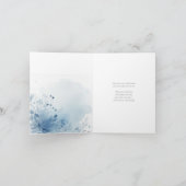 Remerciements Carte de condoléances aquarelle (Intérieur)