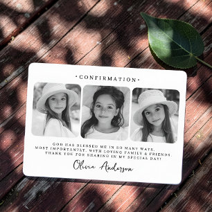 Remerciements Carte de Confirmation Moderne Simple et Chic
