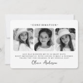 Remerciements Carte de Confirmation Moderne Simple et Chic (Devant)