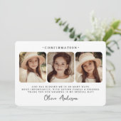 Remerciements Carte de Confirmation Moderne Simple et Chic (Debout devant)