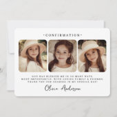 Remerciements Carte de Confirmation Moderne Simple et Chic (Devant)