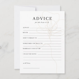 Remerciements Carte de conseil pour mariée Rose illustrée