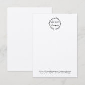 Remerciements Carte de couronne rustique (Devant / Derrière)