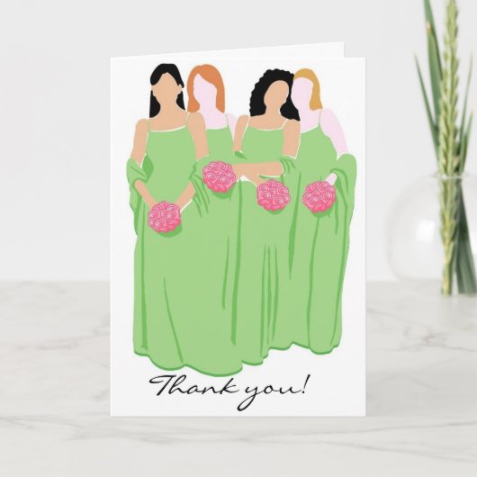 Remerciements Carte de déjeuner de mariage (Devant)