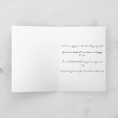 Remerciements Carte de déjeuner de mariage (Intérieur)