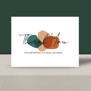Remerciements Carte de design minimaliste pour les entreprises M