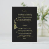 Remerciements Carte de détails modifiables personnalisés (Debout devant)