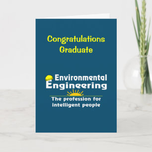 Remerciements Carte de diplôme de génie de l'environnement