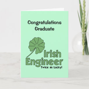 Remerciements Carte de diplôme d'ingénieur irlandais