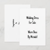 Remerciements Carte de divorce (Devant / Derrière)