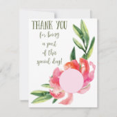 Remerciements Carte de faveur EOS balaise à lèvre (Devant)