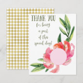 Remerciements Carte de faveur EOS balaise à lèvre (Devant / Derrière)