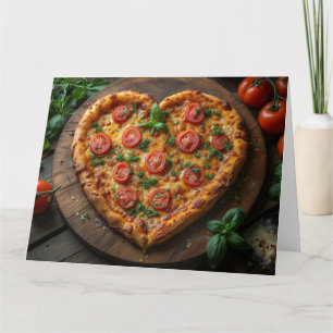 REMERCIEMENTS CARTE DE FÉLICITATIONS DE MARIAGE PIZZA