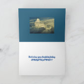 REMERCIEMENTS CARTE DE FÉLICITATIONS VOL (Intérieur)