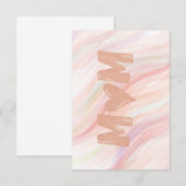 Remerciements Carte de fête des mères (Devant / Derrière)