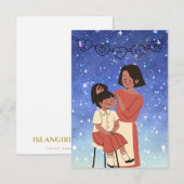 Remerciements Carte de fête des mères (Devant / Derrière)