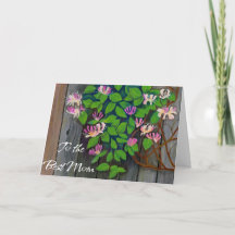 Carte de fête des mères Honeysuckle